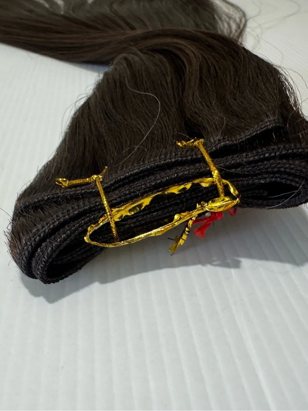 A-One Minky Yaki 22” #4 Brown 100% Human Hair Weft Extensions